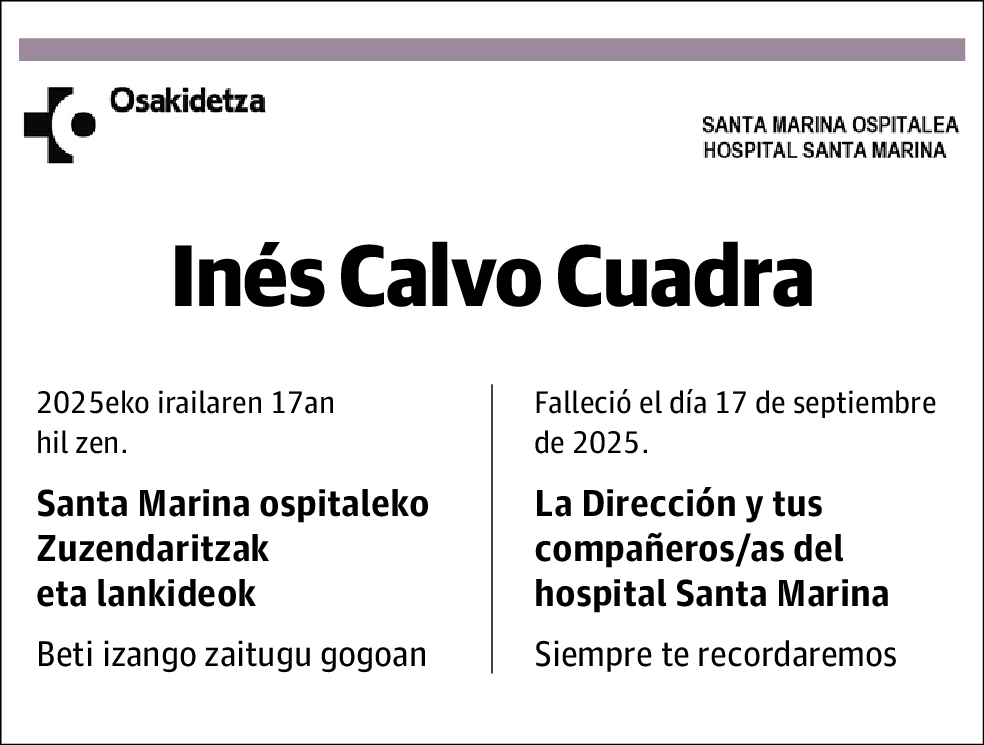 Inés Calvo Cuadra