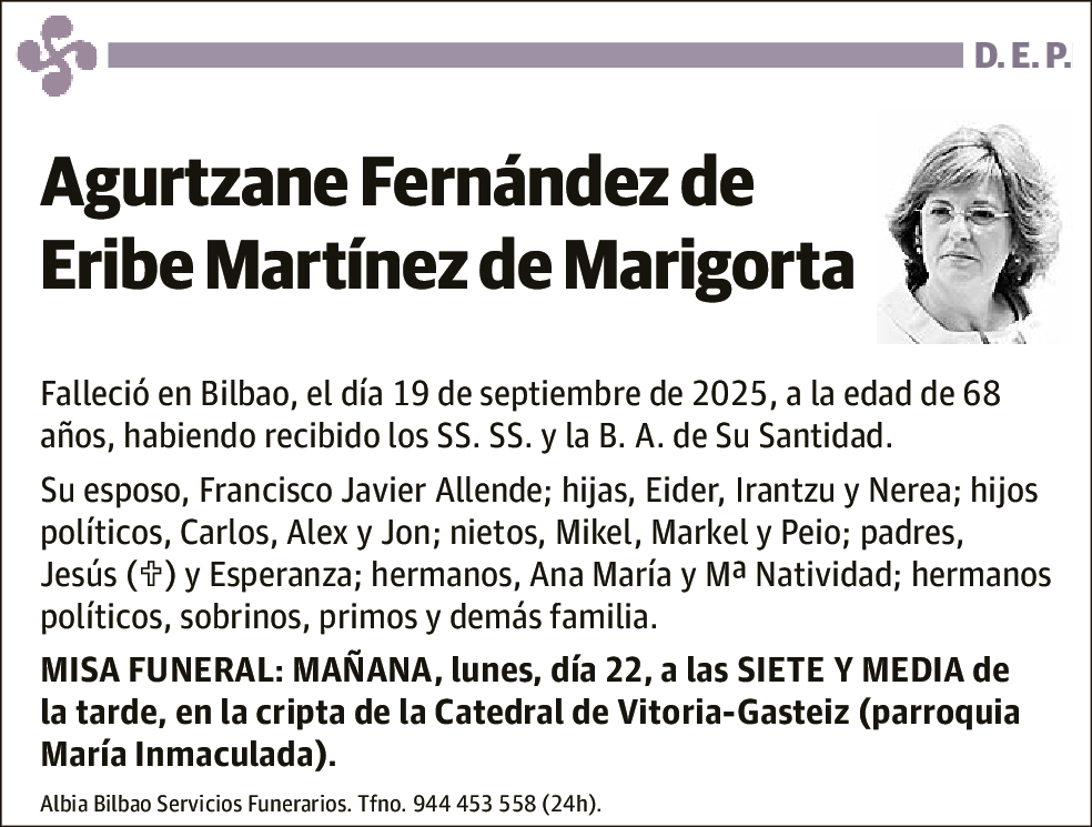 Agurtzane Fernández de Eribe Martínez de Marigorta