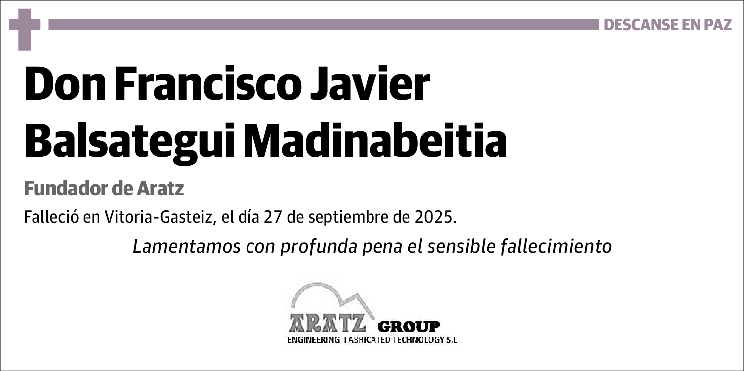 Francisco Javier Balsategui Madinabeitia