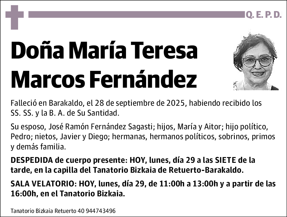 María Teresa Marcos Fernández