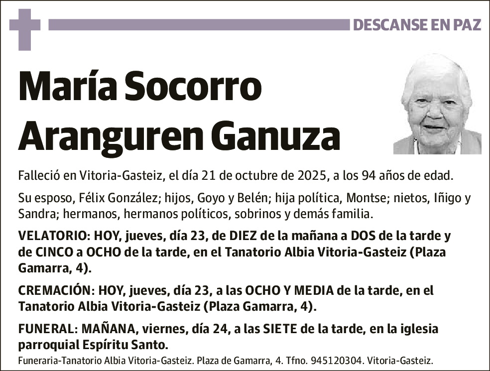 María Socorro Aranguren Ganuza