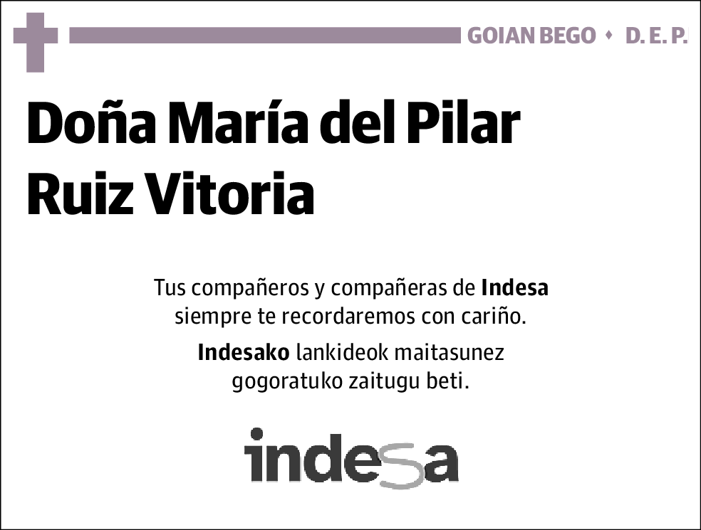 Maria del Pilar Ruiz Vitoria