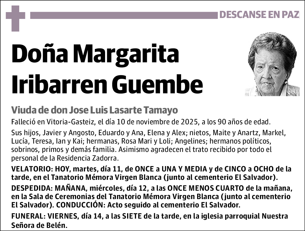 Margarita Iribarren Guembe