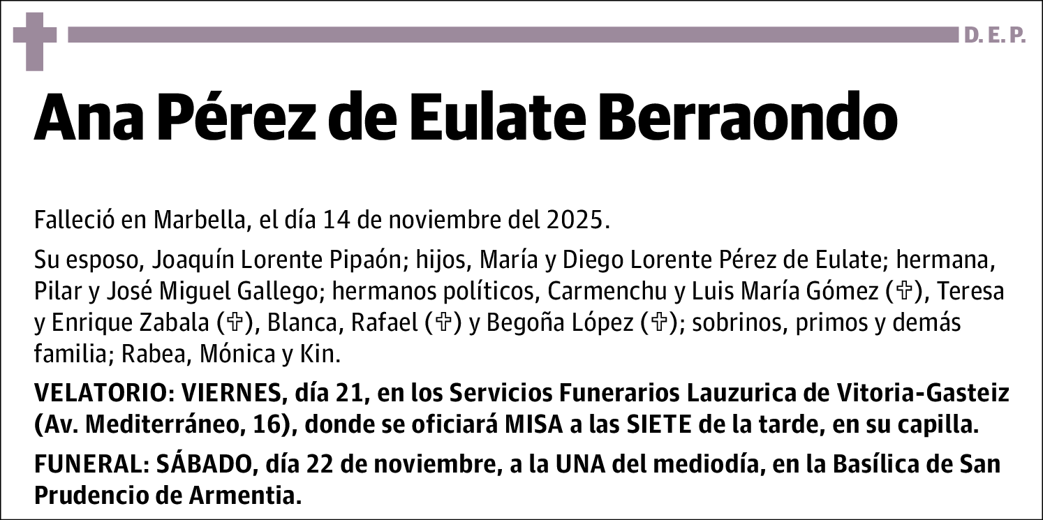 Ana Pérez de Eulate Berraondo