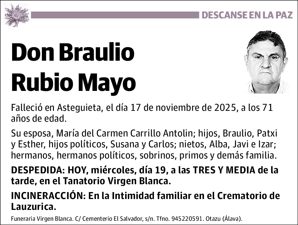 Braulio Rubio Mayo