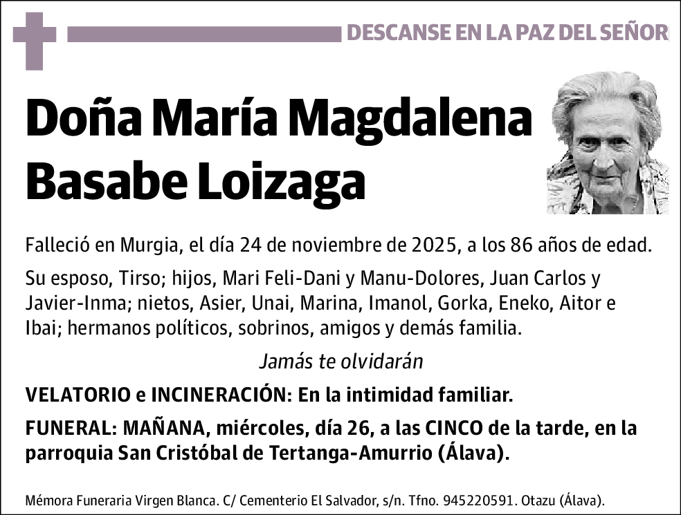 María Magdalena Basabe Loizaga