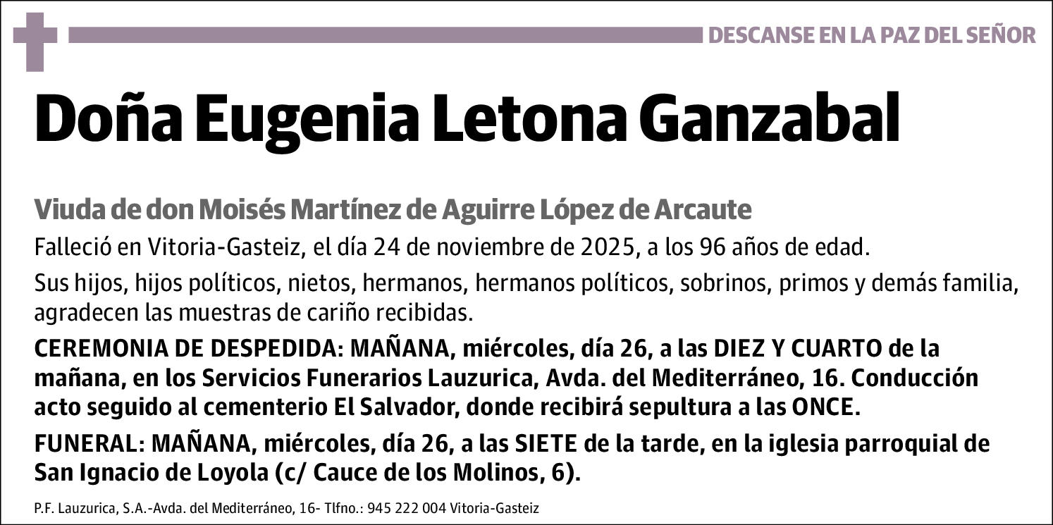 Eugenia Letona Ganzabal