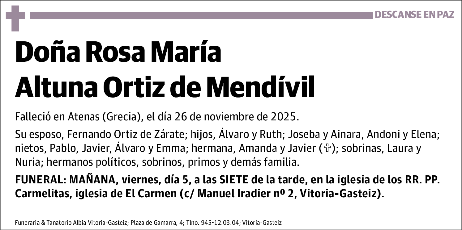 Rosa María Altuna Ortiz de Mendívil