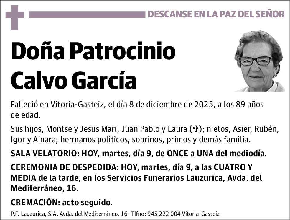 Patrocinio Calvo García