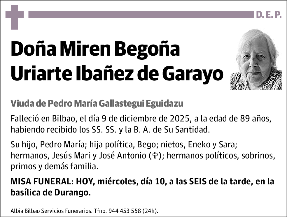 Miren Begoña Uriarte Ibáñez de Garayo