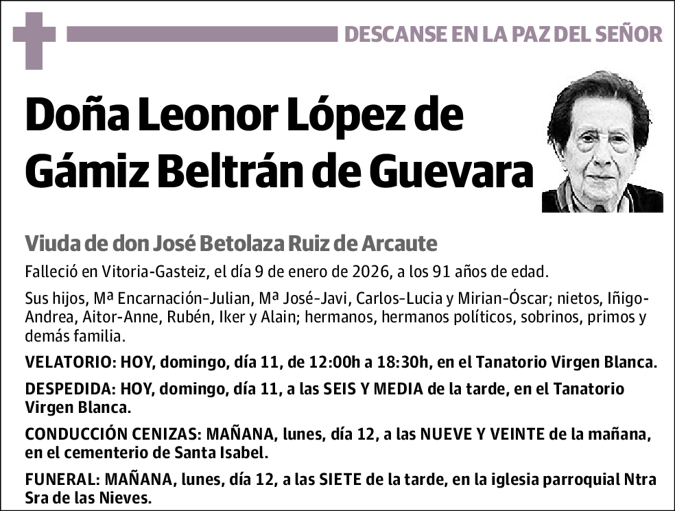 Leonor López de Gámiz Beltrán de Guevara