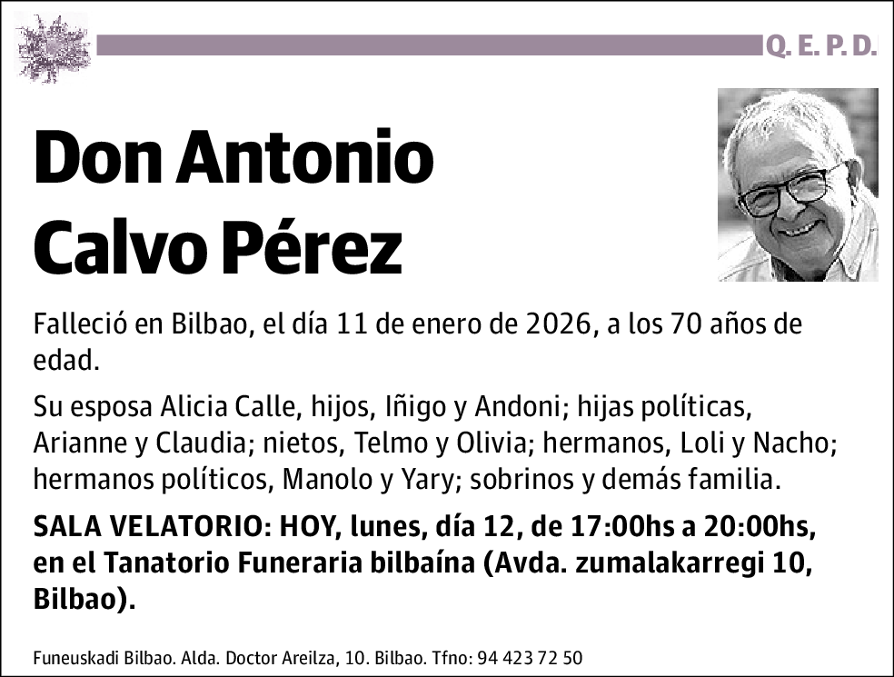 Antonio Calvo Pérez