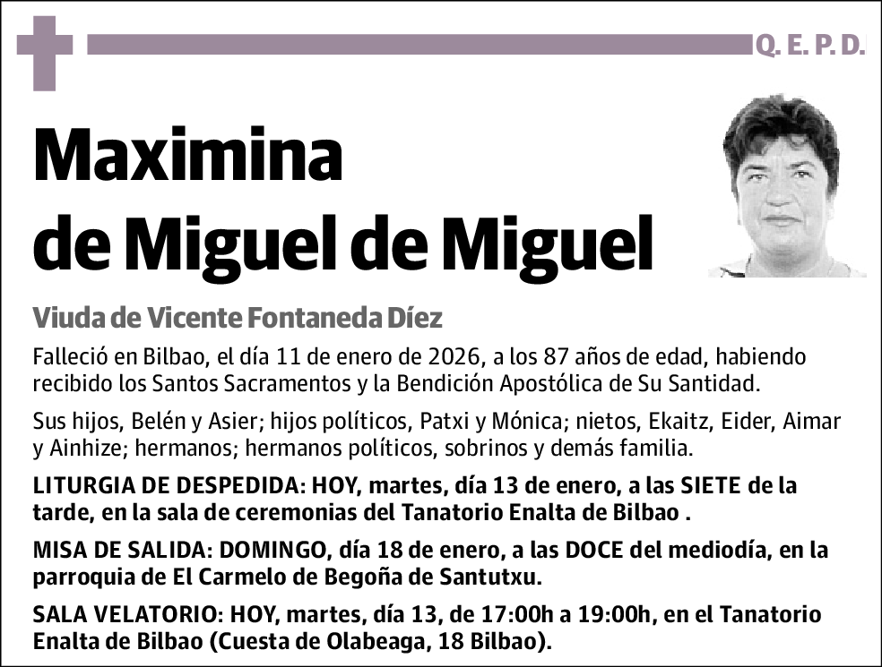 Maximina de Miguel de Miguel