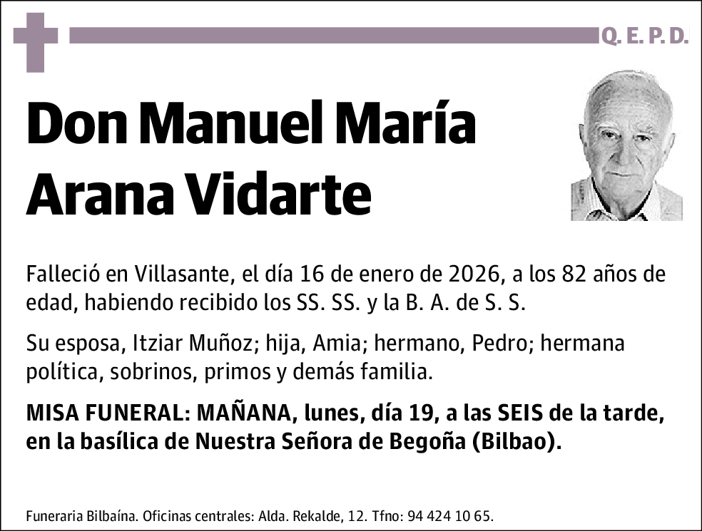 Manuel María Arana Vidarte