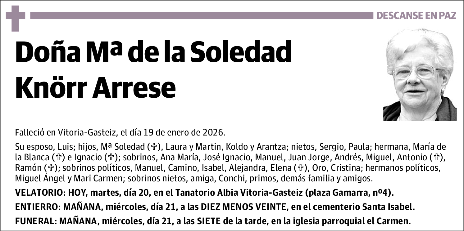 Mª de la Soledad Knörr Arrese
