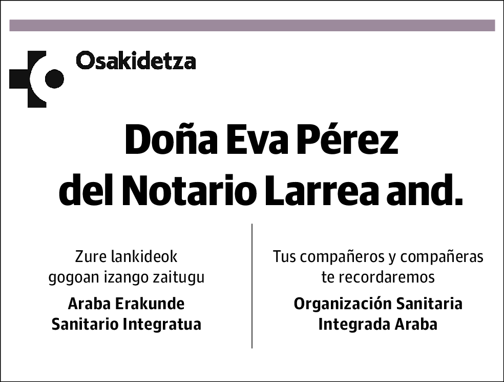 Eva Perez del Notario Larrea