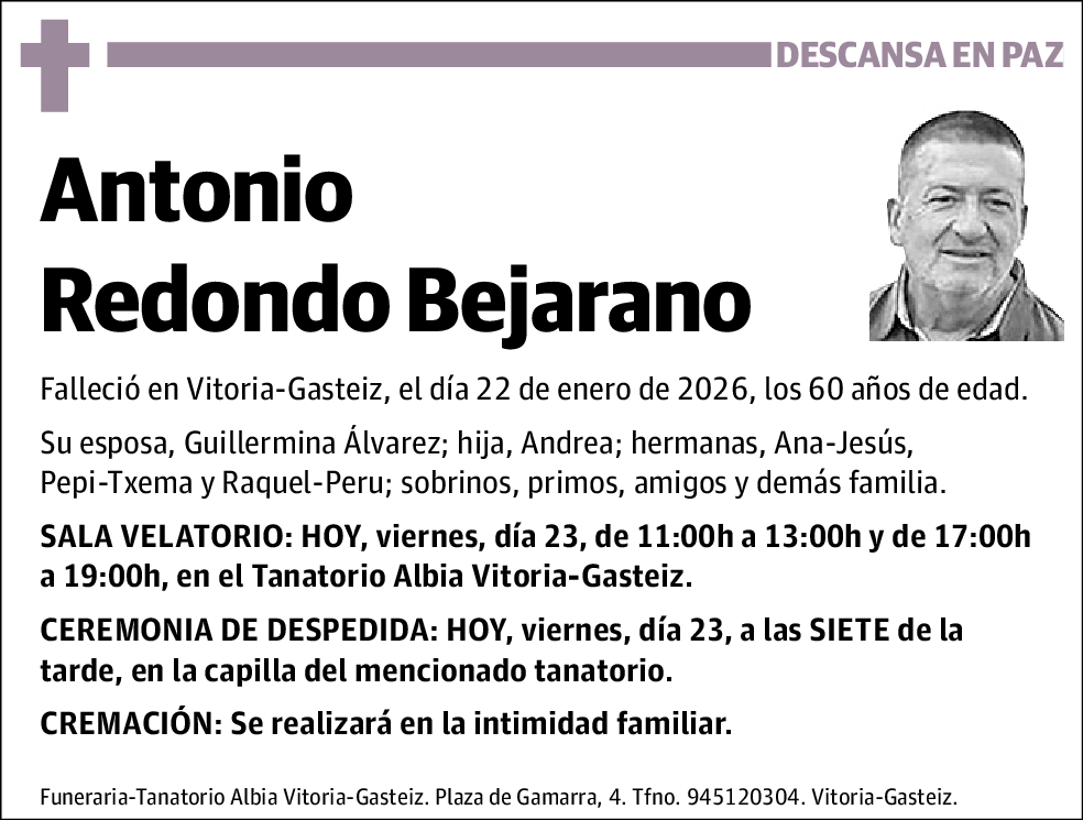 Antonio Redondo Bejarano