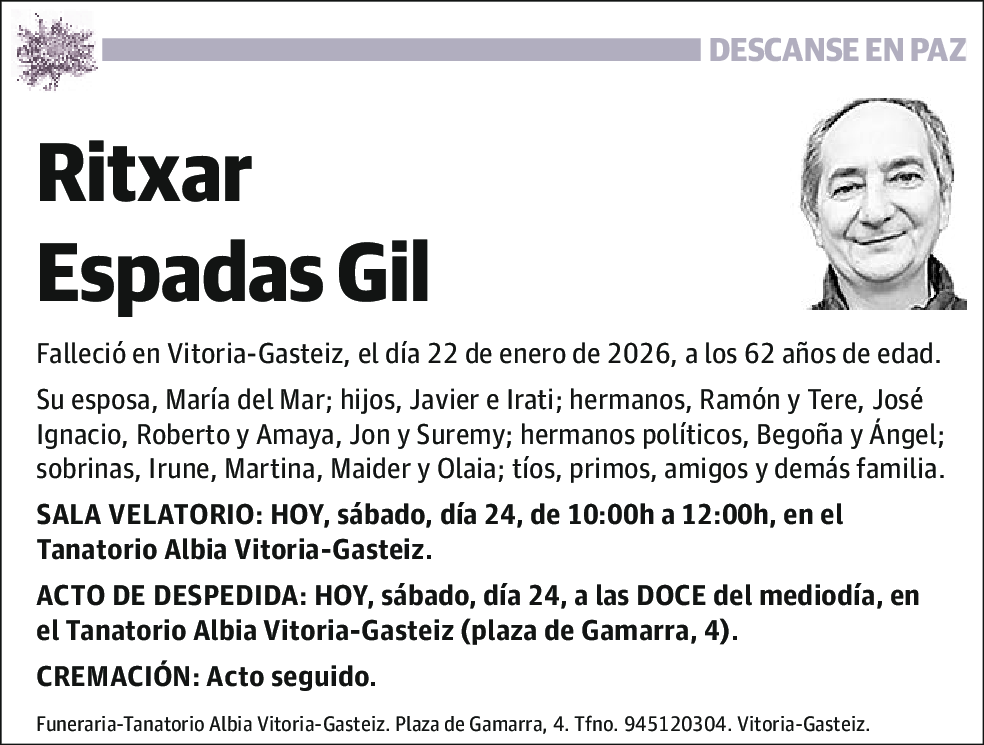 Ritxar Espadas Gil