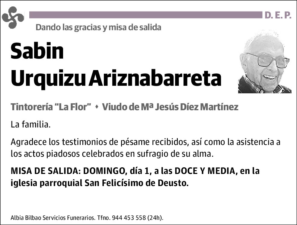 Sabin Urquizu Ariznabarreta