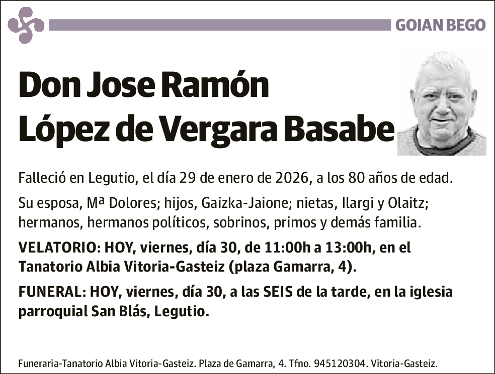 Jose Ramón López de Vergara Basabe