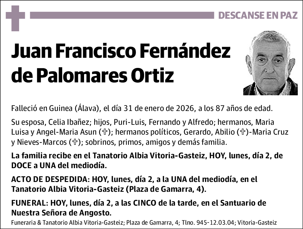 Juan Francisco Fernández de Palomares Ortiz