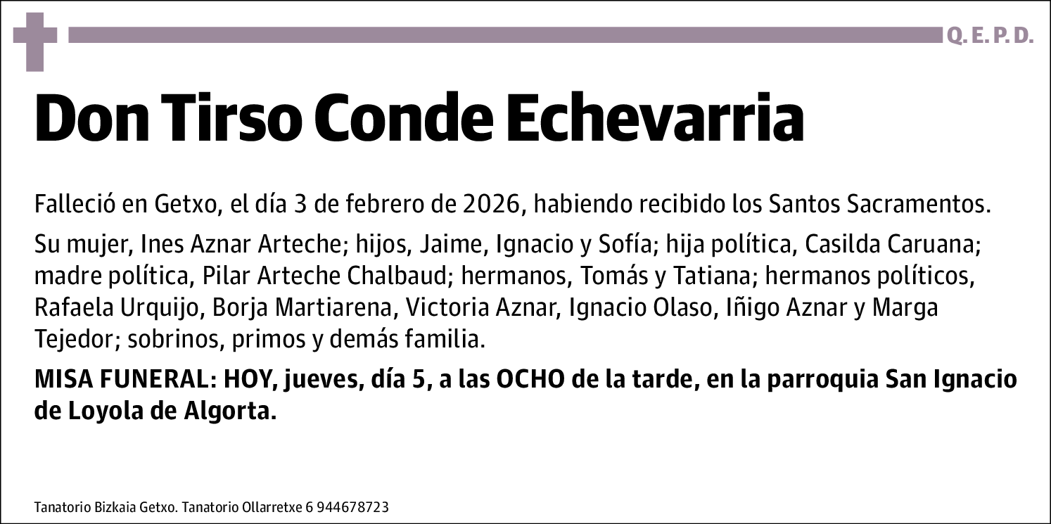 Tirso Conde Echevarria
