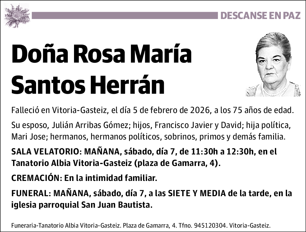 Rosa María Santos Herrán