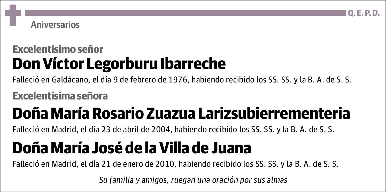 Victor Zuazua Larizsubierrementeria Legorburu Ibarreche