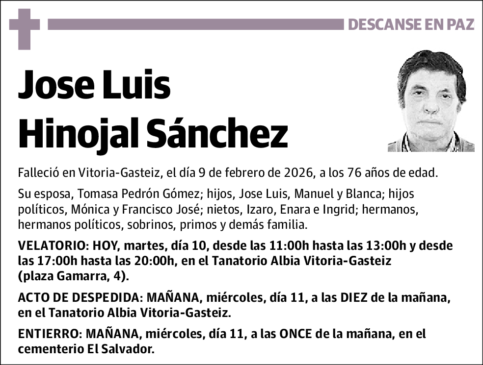 Jose Luis Hinojal Sánchez