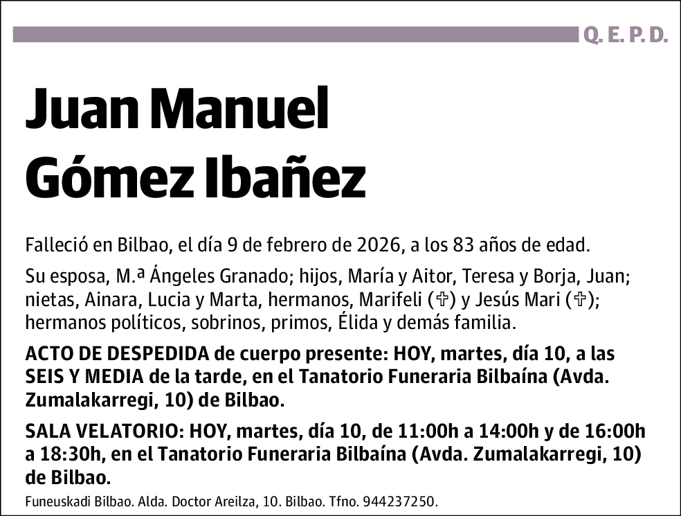 Juan Manuel Gómez Ibañez