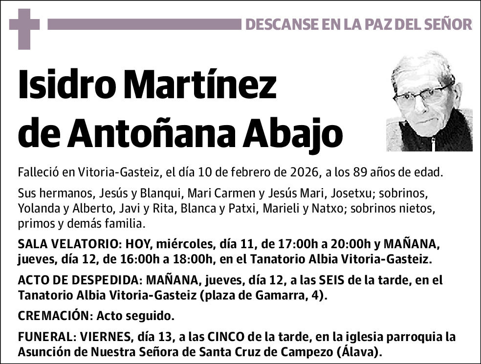 Isidro Martínez de Antoñana Abajo