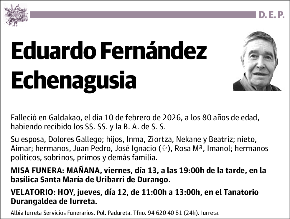 Eduardo Fernández Echenagusia
