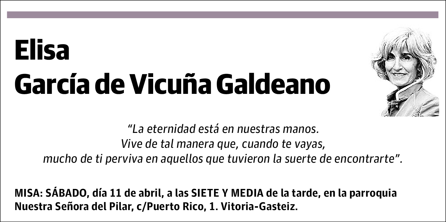 Elisa Garcia de Vicuña Galdeano