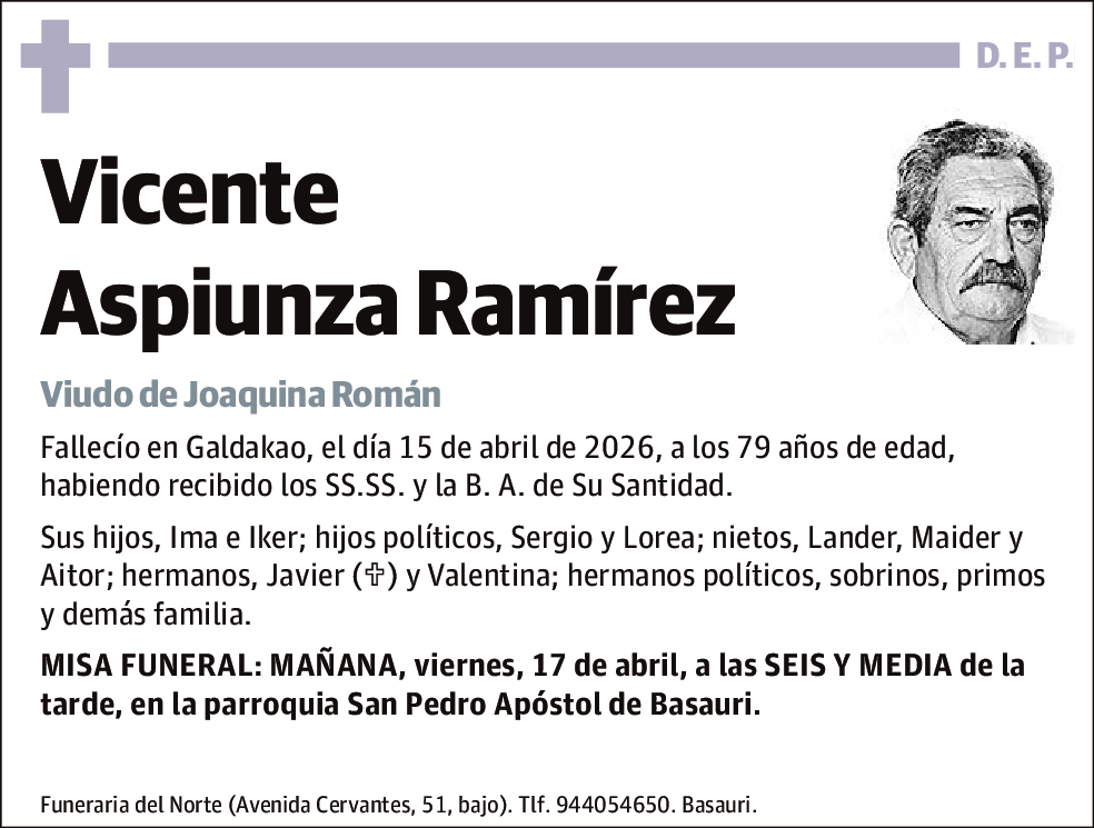 Vicente Aspiunza Ramírez