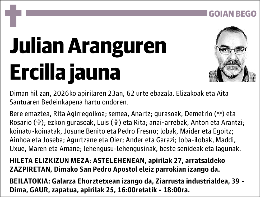 Julian Aranguren Ercilla