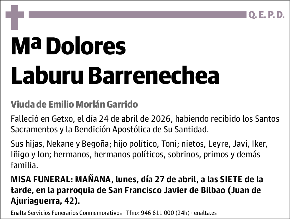 Mª Dolores Laburu Barrenechea