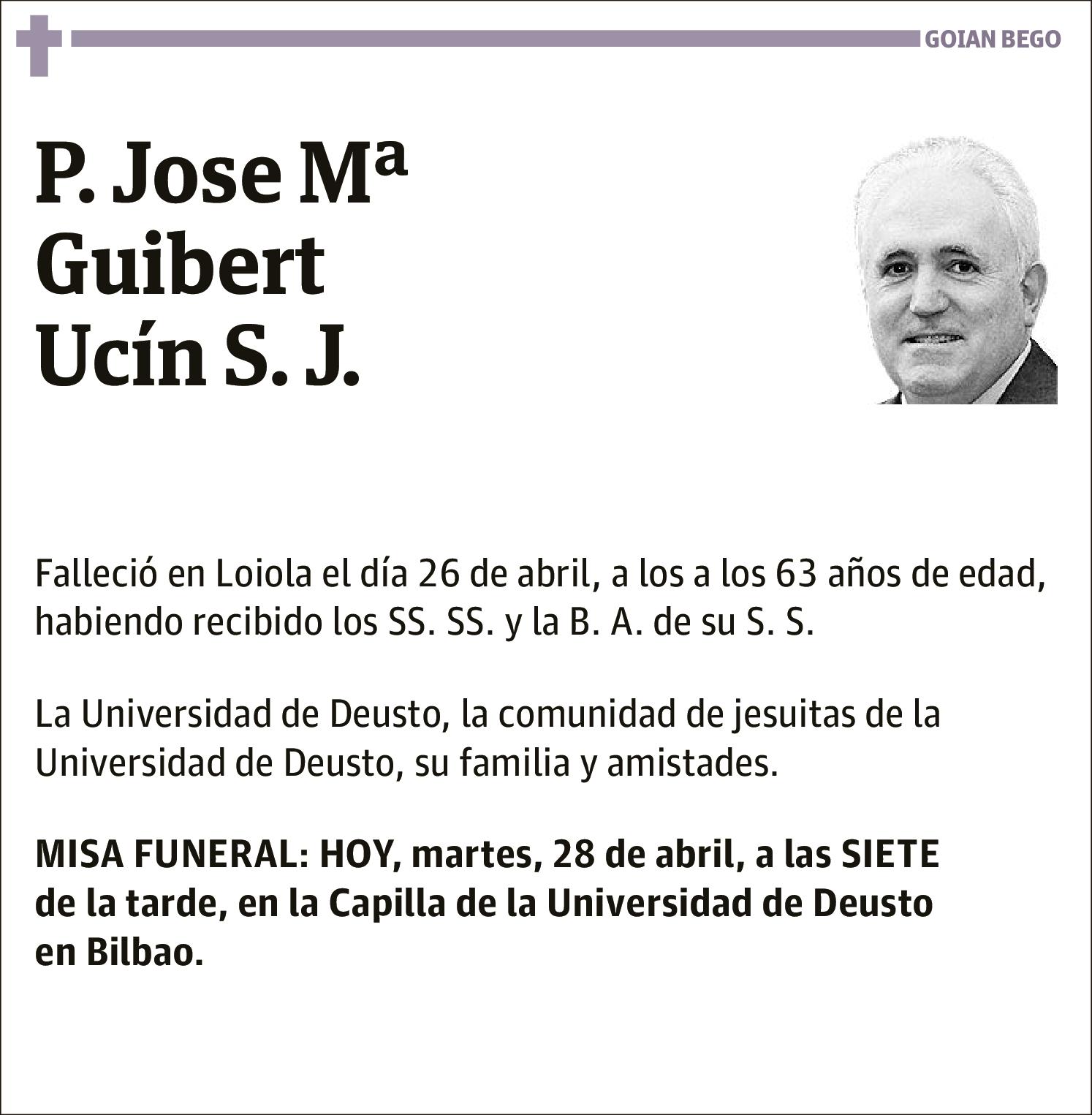 Jose Mª Guibert Ucin