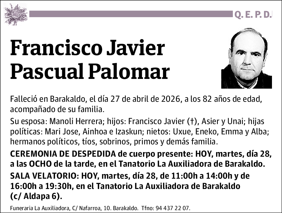 Francisco Javier Pascual Palomar