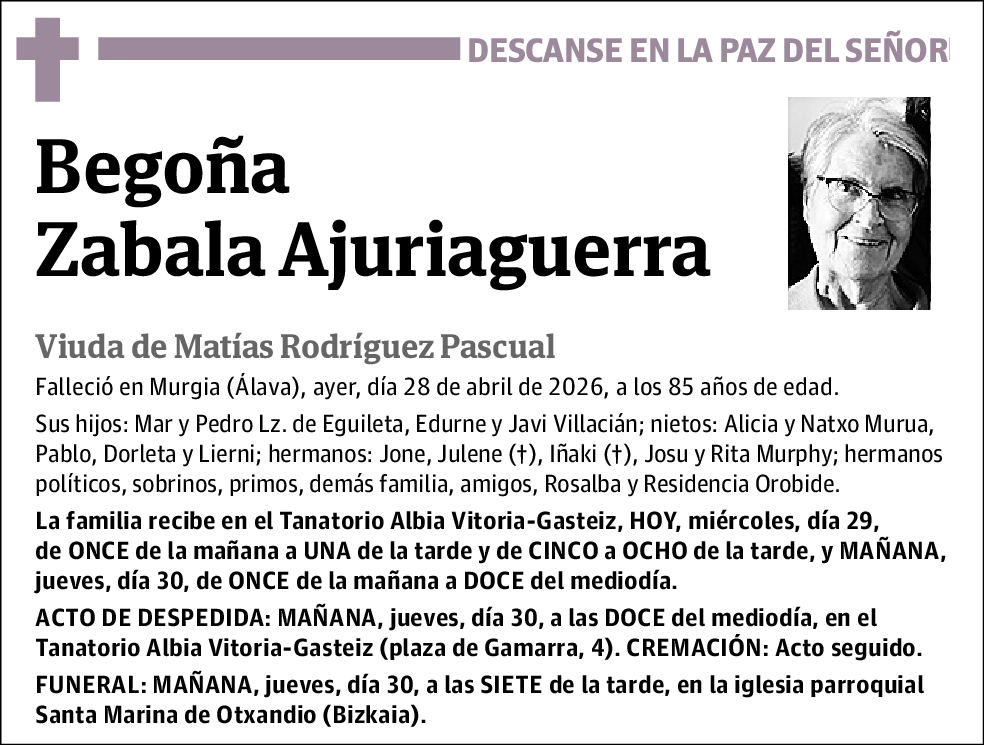 Begoña Zabala Ajuriaguerra