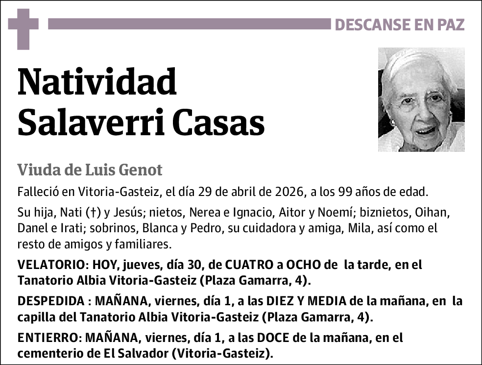 Natividad Salaverria Casas