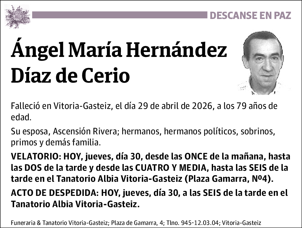 Ángel María Hernández Díaz de Cerio
