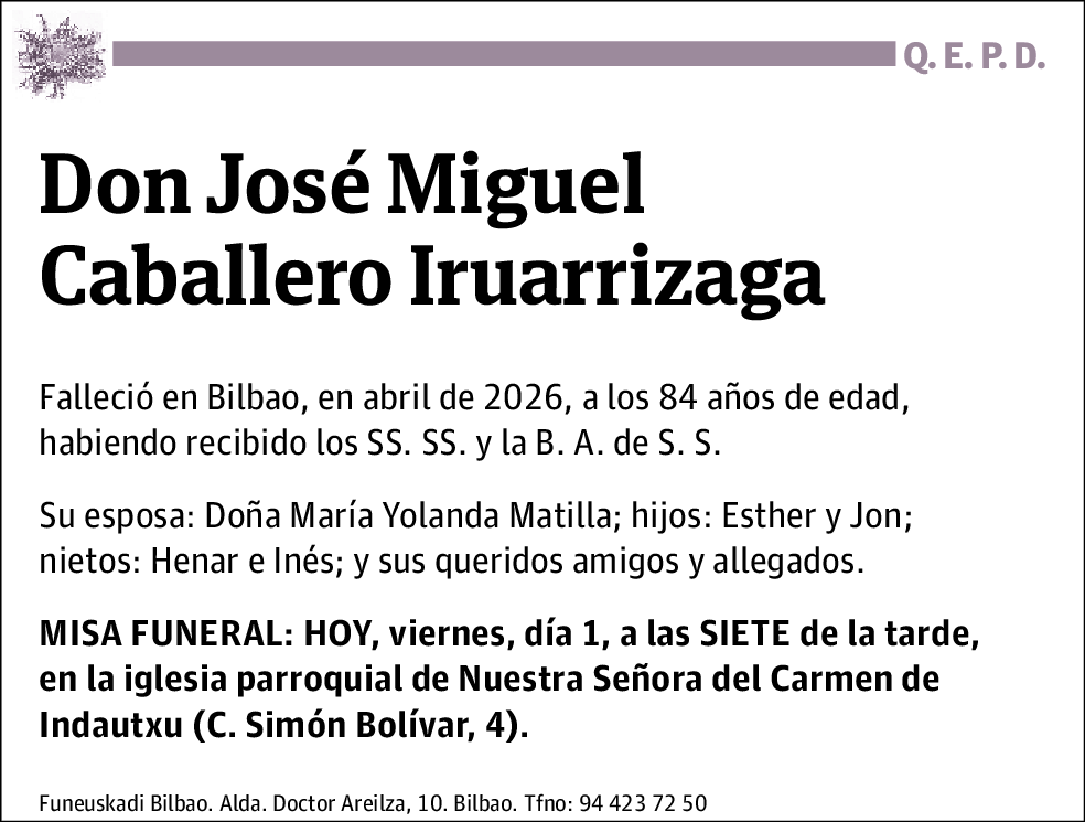 José Miguel Caballero Iruarrizaga