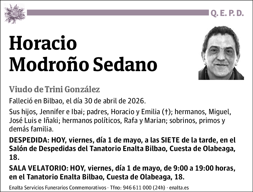 Horacio Modroño Sedano