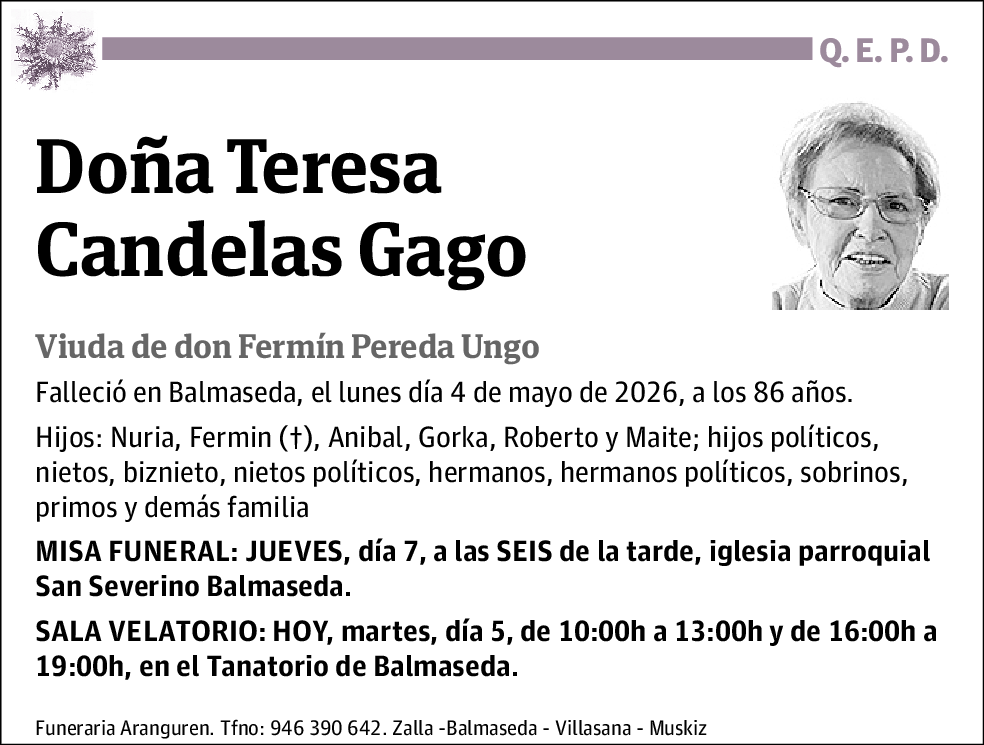 Teresa Candelas Gago