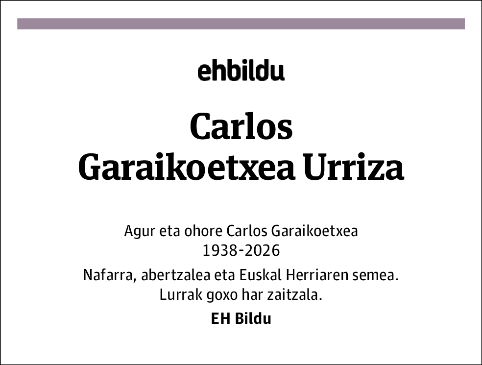 Carlos Garaikoetxea Urriza