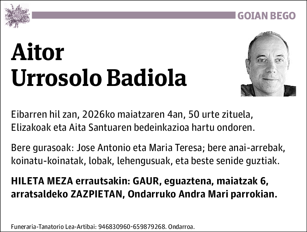 Aitor Urrosolo Badiola