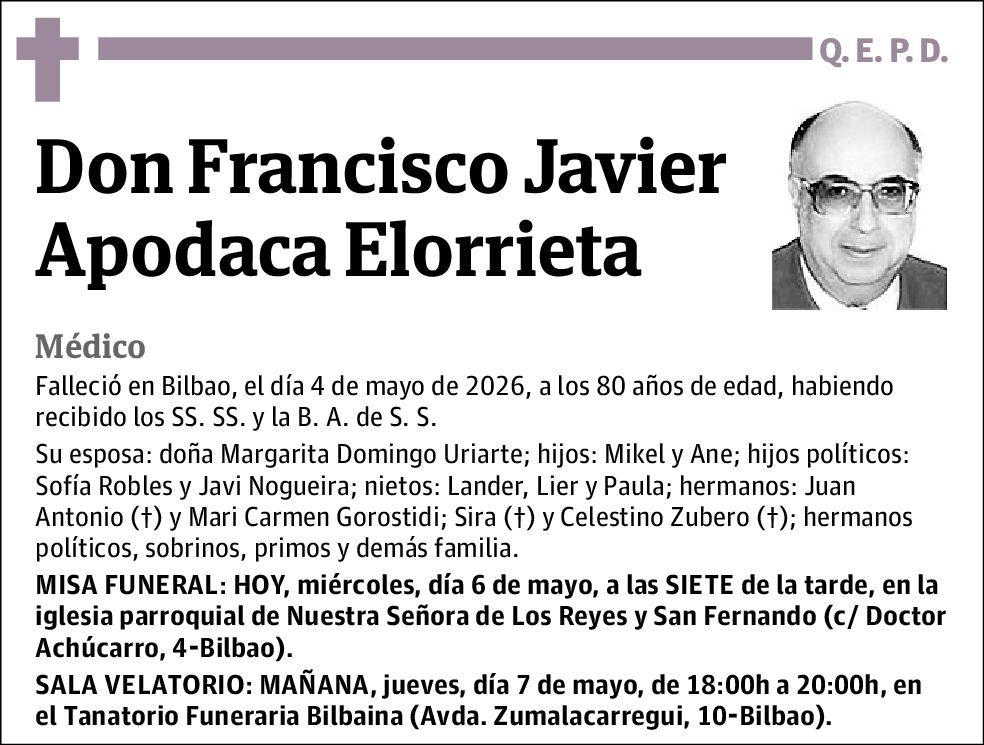 Francisco Javier Apodaca Elorrieta