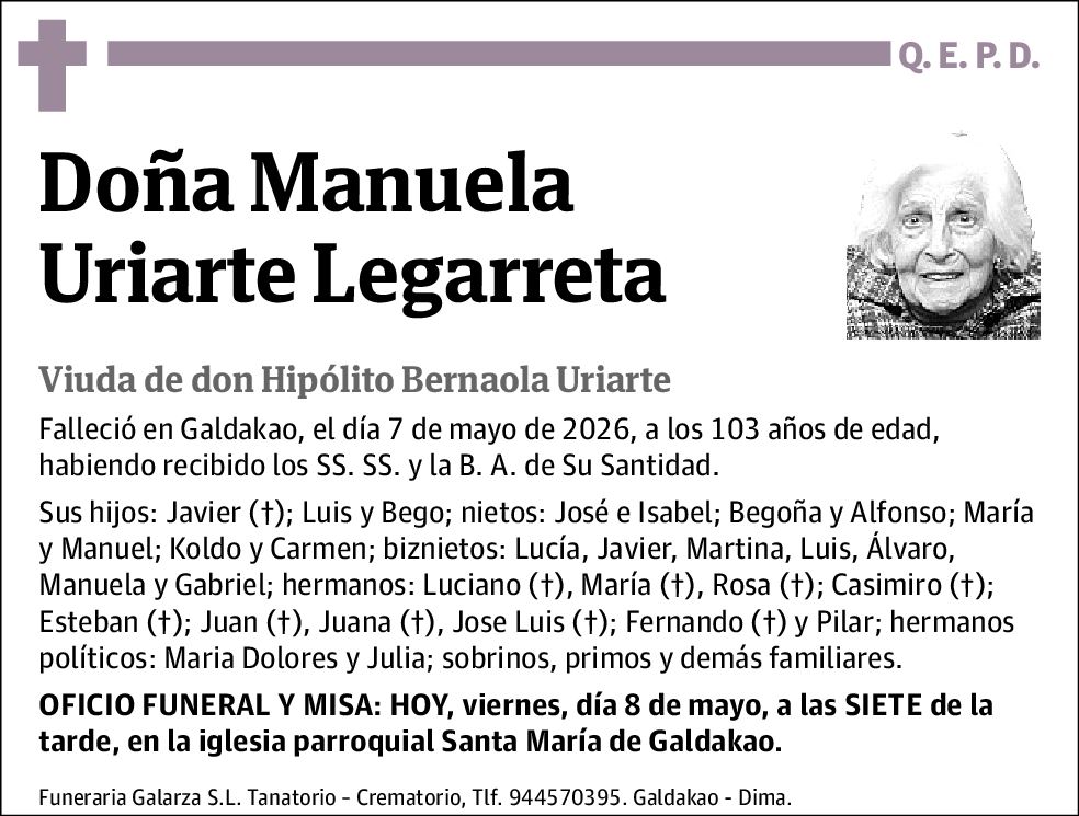 Manuela Uriarte Legarreta