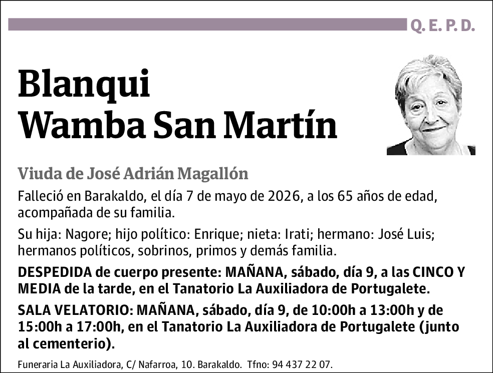 Blanqui Wamba San Martín