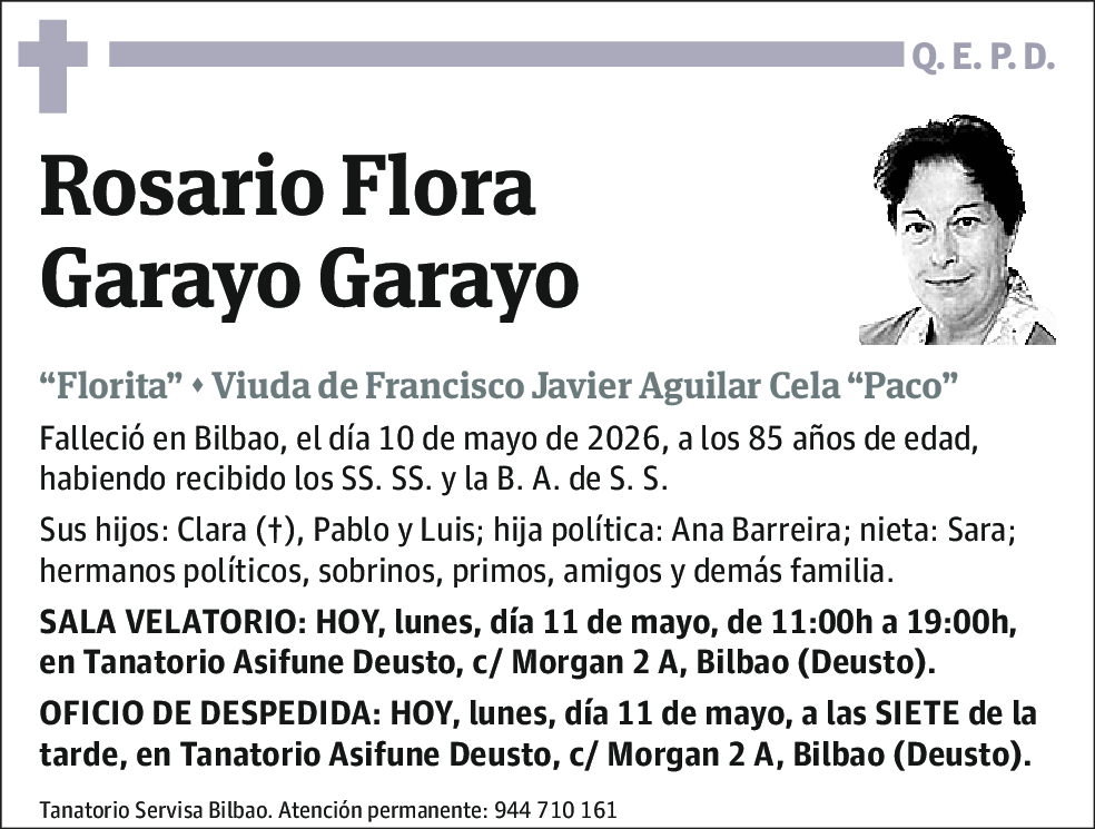 Rosario Flora Garayo Garayo